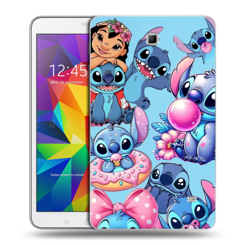 Силиконовый чехол на Samsung GALAXY Tab 4 8.0 с принтом Лило и Стич Силиконовый чехол на Samsung GALAXY Tab 4 8.0 с принтом Лило и Стич