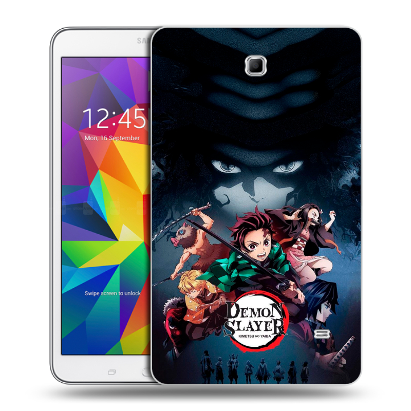 Силиконовый чехол на Samsung GALAXY Tab 4 8.0 с принтом Demon Slayer Клинок рассекающий демонов Силиконовый чехол на Samsung GALAXY Tab 4 8.0 с принтом Demon Slayer Клинок рассекающий демонов