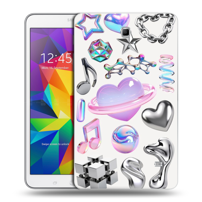 Силиконовый чехол на Samsung GALAXY Tab 4 8.0 с принтом Y2K Силиконовый чехол на Samsung GALAXY Tab 4 8.0 с принтом Y2K