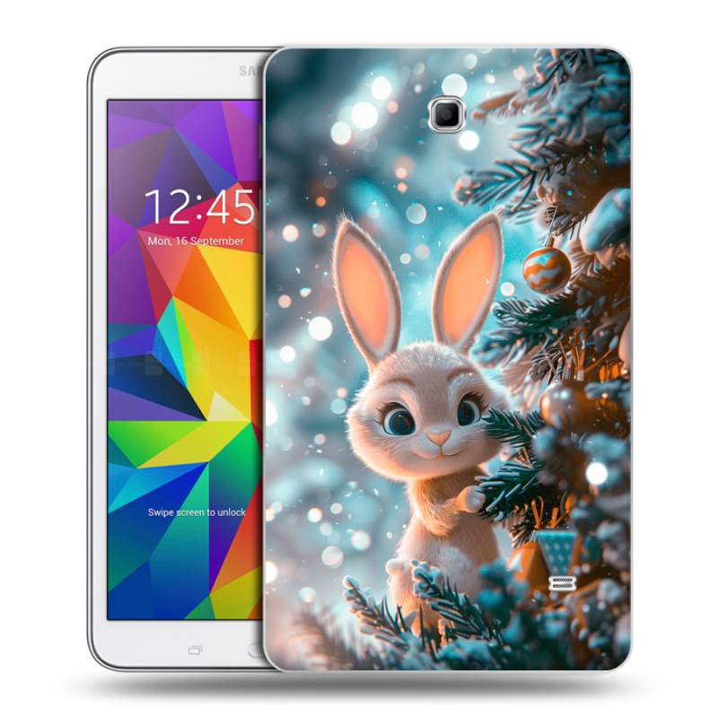 Силиконовый чехол на Samsung GALAXY Tab 4 8.0 с принтом Новый год Силиконовый чехол на Samsung GALAXY Tab 4 8.0 с принтом Новый год