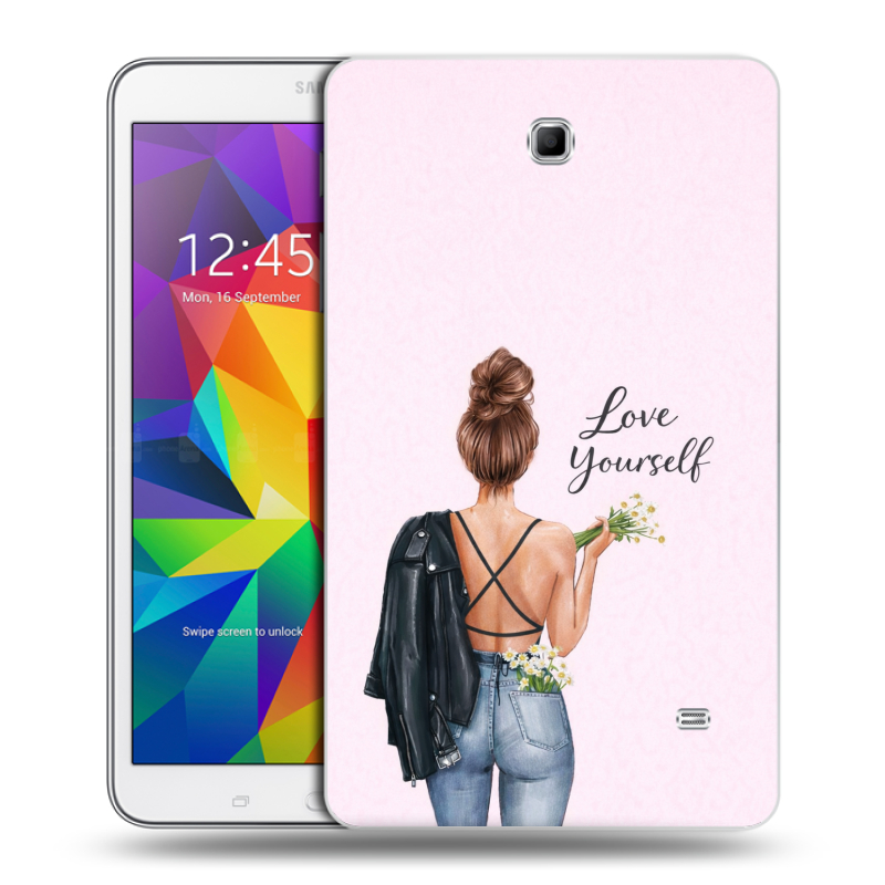 Силиконовый чехол на Samsung GALAXY Tab 4 8.0 с принтом женский Силиконовый чехол на Samsung GALAXY Tab 4 8.0 с принтом женский