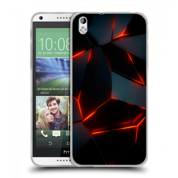 Силиконовый чехол на HTC Desire 816 с принтом Яркие абстракции