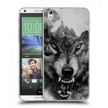 Силиконовый чехол на HTC Desire 816 с принтом Волк
