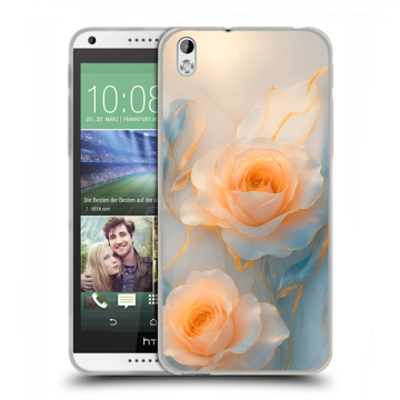 Силиконовый чехол на HTC Desire 816 с принтом Женский