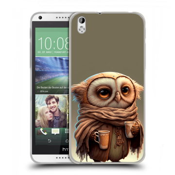 Силиконовый чехол на HTC Desire 816 с принтом Сова
