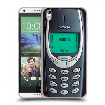 Силиконовый чехол на HTC Desire 816 с принтом Старый телефон Силиконовый чехол на HTC Desire 816 с принтом Старый телефон