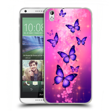 Силиконовый чехол на HTC Desire 816 с принтом Бабочки
