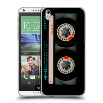 Силиконовый чехол на HTC Desire 816 с принтом Кассета