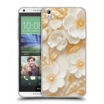 Силиконовый чехол на HTC Desire 816 с принтом Цветы