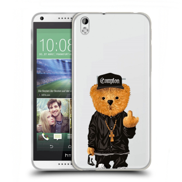 Силиконовый чехол на HTC Desire 816 с принтом Мишка