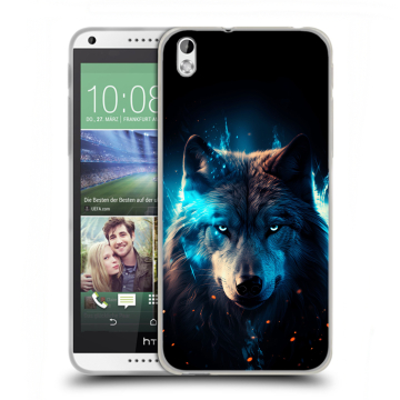 Силиконовый чехол на HTC Desire 816 с принтом Волк ночной Силиконовый чехол на HTC Desire 816 с принтом Волк ночной