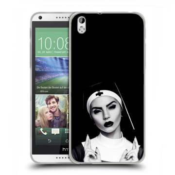 Силиконовый чехол на HTC Desire 816 с принтом монашка