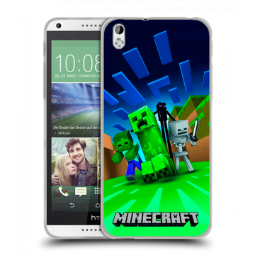 Силиконовый чехол на HTC Desire 816 с принтом Майнкрафт Силиконовый чехол на HTC Desire 816 с принтом Майнкрафт