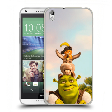Силиконовый чехол на HTC Desire 816 с принтом Шрек Shrek