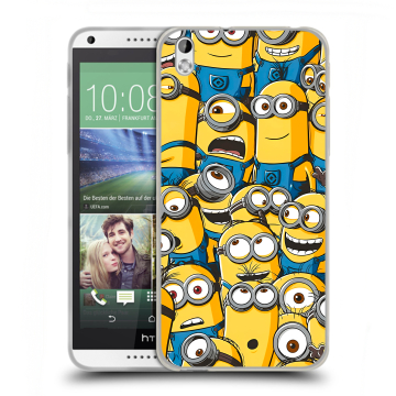 Силиконовый чехол на HTC Desire 816 с принтом Миньоны