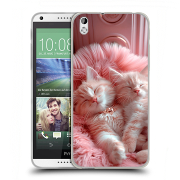 Силиконовый чехол на HTC Desire 816 с принтом котята котики Силиконовый чехол на HTC Desire 816 с принтом котята котики