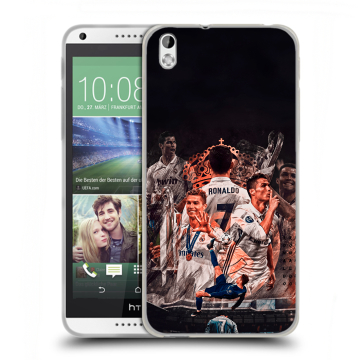 Силиконовый чехол на HTC Desire 816 с принтом Реал Роналдо Real Ronaldo Силиконовый чехол на HTC Desire 816 с принтом Реал Роналдо Real Ronaldo