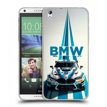 Силиконовый чехол на HTC Desire 816 с принтом БМВ BMW