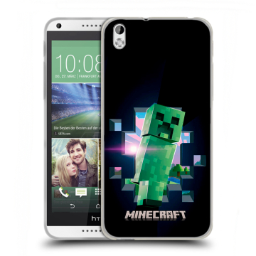 Силиконовый чехол на HTC Desire 816 с принтом Майнкрафт Minecraft