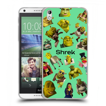 Силиконовый чехол на HTC Desire 816 с принтом Шрек Shrek