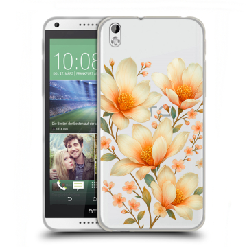 Силиконовый чехол на HTC Desire 816 с принтом Цветы