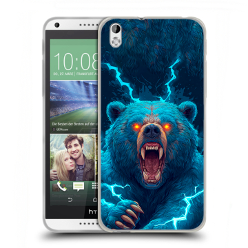 Силиконовый чехол на HTC Desire 816 с принтом Медведь