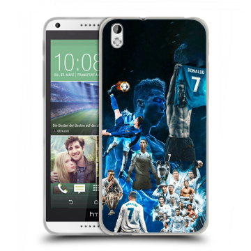 Силиконовый чехол на HTC Desire 816 с принтом Реал Роналдо Силиконовый чехол на HTC Desire 816 с принтом Реал Роналдо