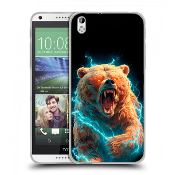 Силиконовый чехол на HTC Desire 816 с принтом Медведь