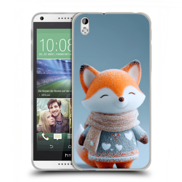 Силиконовый чехол на HTC Desire 816 с принтом Лиса