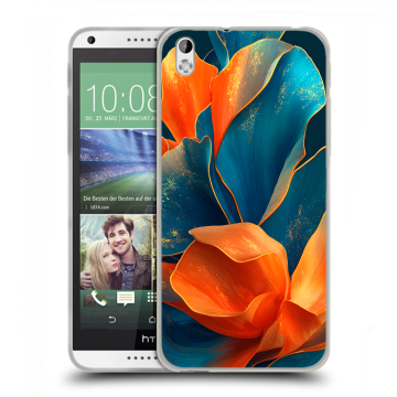 Силиконовый чехол на HTC Desire 816 с принтом Цветы