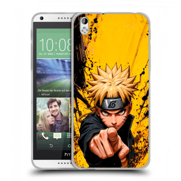 Силиконовый чехол на HTC Desire 816 с принтом Naruto Наруто