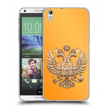 Силиконовый чехол на HTC Desire 816 с принтом Герб Флаг России Силиконовый чехол на HTC Desire 816 с принтом Герб Флаг России