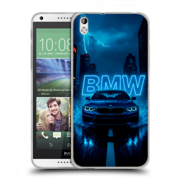 Силиконовый чехол на HTC Desire 816 с принтом BMW БМВ