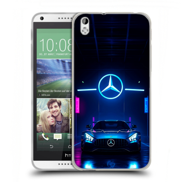 Силиконовый чехол на HTC Desire 816 с принтом Mercedes Мерседес