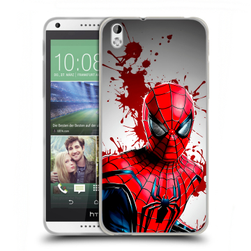 Силиконовый чехол на HTC Desire 816 с принтом Spiderman Человек паук