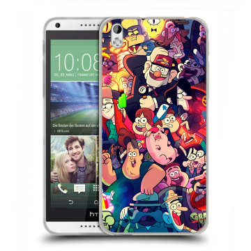 Силиконовый чехол на HTC Desire 816 с принтом Gravity Falls Гравити Фолз