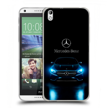Силиконовый чехол на HTC Desire 816 с принтом Mercedes Мерседес Силиконовый чехол на HTC Desire 816 с принтом Mercedes Мерседес