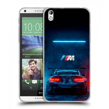 Силиконовый чехол на HTC Desire 816 с принтом BMW БМВ
