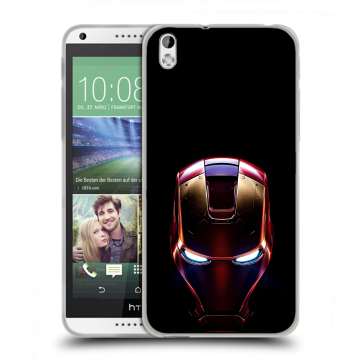 Силиконовый чехол на HTC Desire 816 с принтом IronMan Железный человек