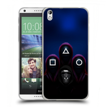 Силиконовый чехол на HTC Desire 816 с принтом Игра Кальмара Силиконовый чехол на HTC Desire 816 с принтом Игра Кальмара
