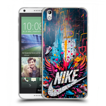 Силиконовый чехол на HTC Desire 816 с принтом Nike Найк