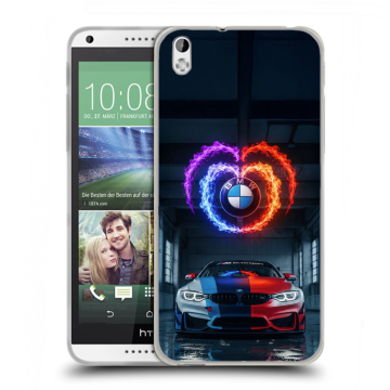 Силиконовый чехол на HTC Desire 816 с принтом BMW БМВ