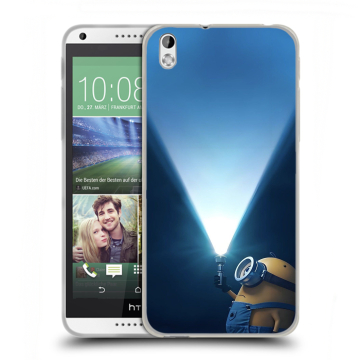 Силиконовый чехол на HTC Desire 816 с принтом Миньоны