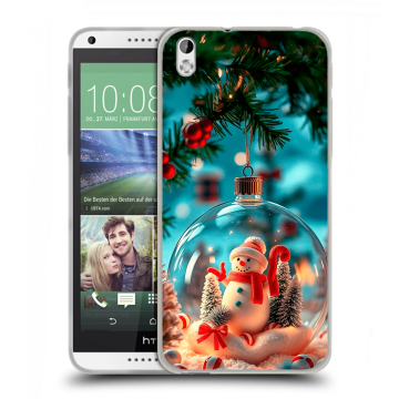 Силиконовый чехол на HTC Desire 816 с принтом Новый год Силиконовый чехол на HTC Desire 816 с принтом Новый год