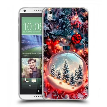 Силиконовый чехол на HTC Desire 816 с принтом Новый год Силиконовый чехол на HTC Desire 816 с принтом Новый год
