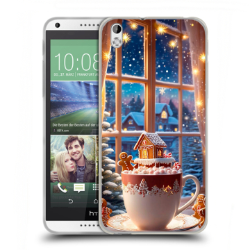 Силиконовый чехол на HTC Desire 816 с принтом Новый год Силиконовый чехол на HTC Desire 816 с принтом Новый год