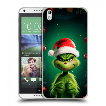 Силиконовый чехол на HTC Desire 816 с принтом Гринч Новый год Рождество Силиконовый чехол на HTC Desire 816 с принтом Гринч Новый год Рождество