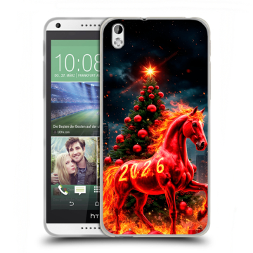 Силиконовый чехол на HTC Desire 816 с принтом Новый год Силиконовый чехол на HTC Desire 816 с принтом Новый год