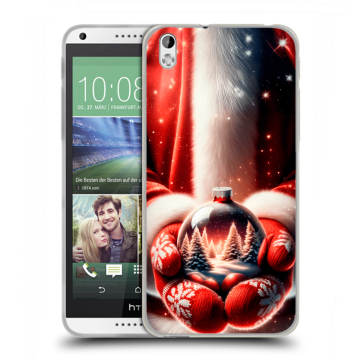 Силиконовый чехол на HTC Desire 816 с принтом Новый год Силиконовый чехол на HTC Desire 816 с принтом Новый год