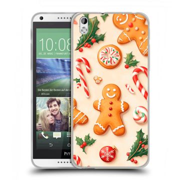 Силиконовый чехол на HTC Desire 816 с принтом Новый год Силиконовый чехол на HTC Desire 816 с принтом Новый год